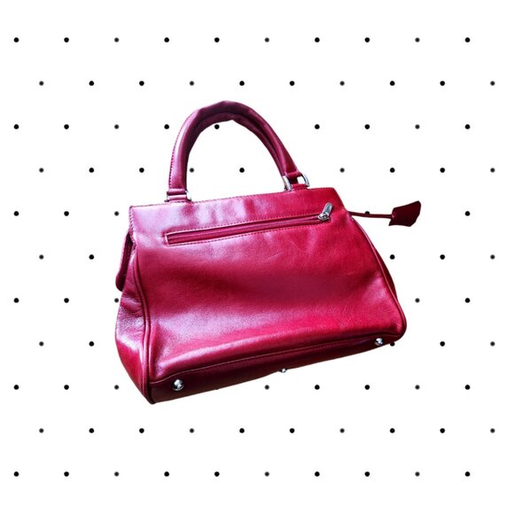 Danir Leather purse, red wine color - Picture 6 of 6
